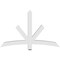 Ekena Millwork Alberta Architectural Grade PVC Gable Bracket, 60"W x 37 1/2"H x 4"D x 4"F, 15/12 Pitch GBP060X38X0404ALB00 - alternate 5